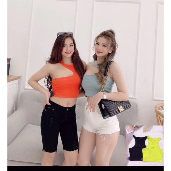 áo croptop kiểu cut out hở cổ sexy hot hit