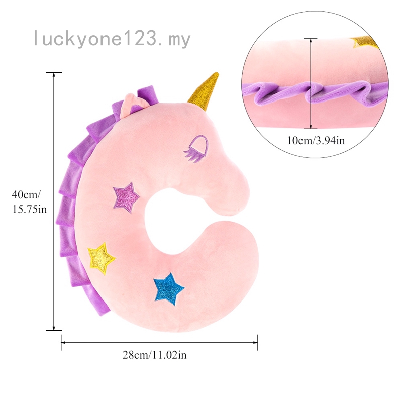 Gối kê cổ thiết kế hình ngựa một sừng dễ thương cho bé