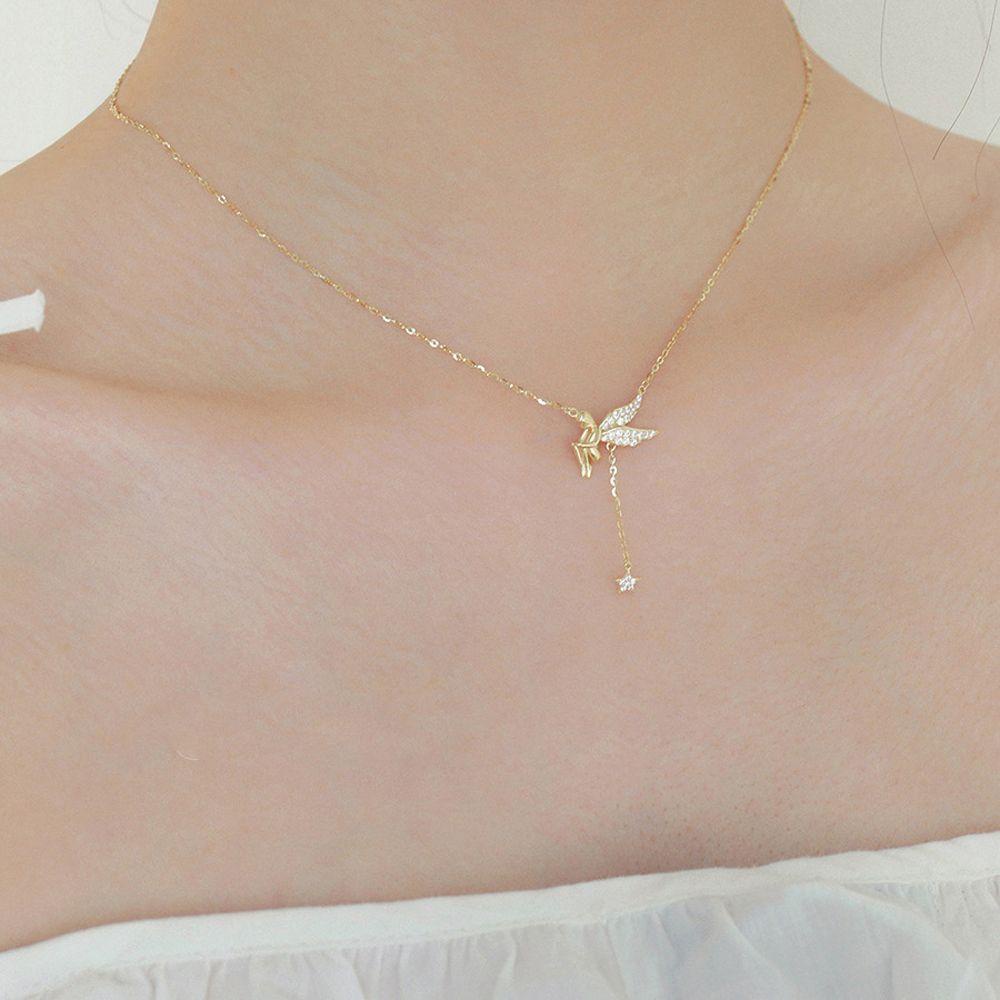 Vòng cổ BERNARDO Thiên Thần Và Ngôi Sao Đính Đá Sang Trọng