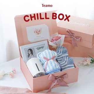 [TẶNG KHUNG + IN ẢNH] Quà tặng bạn gái Chill Box Teamo (Màu Blue) - Bộ quà tặng ý nghĩa và tinh tế
