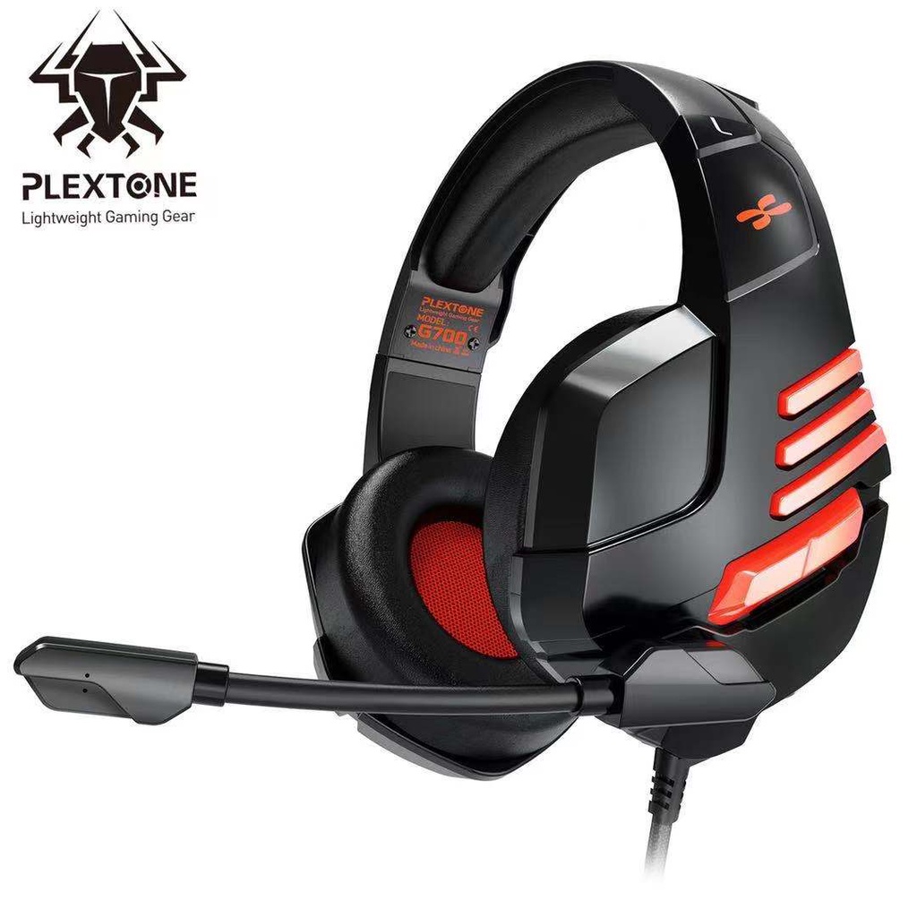 Tai Nghe Gaming Plextone Cổng 3.5mm Có Mic Và Nút Điều Khiển Âm Lượng Cho PC / PS4 /Xbox One / Điện Thoại