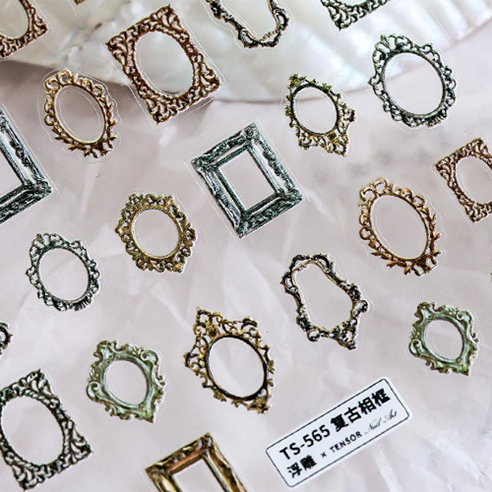 [Hàng mới về] Miếng dán trang trí móng tay 5d diy hình thiên thần phong cách pháp cổ điển