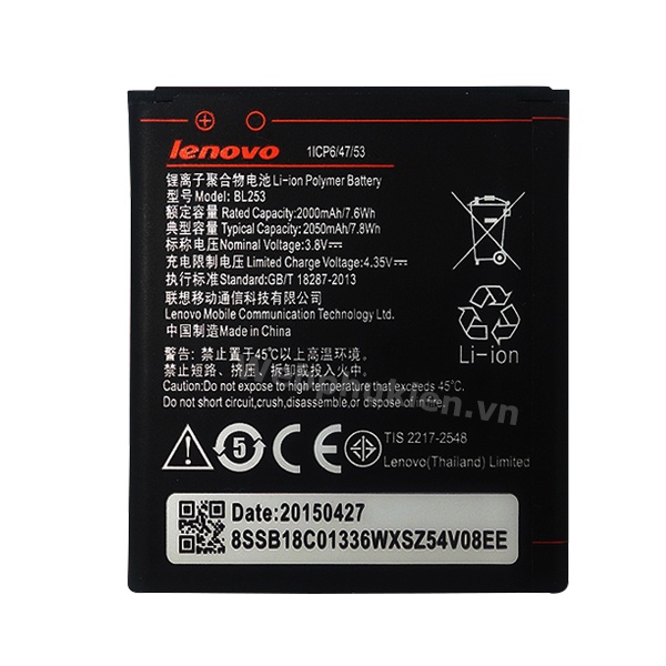 Pin Lenovo BL253 cho lenovo A2010/ A1000 bảo hành đổi mới