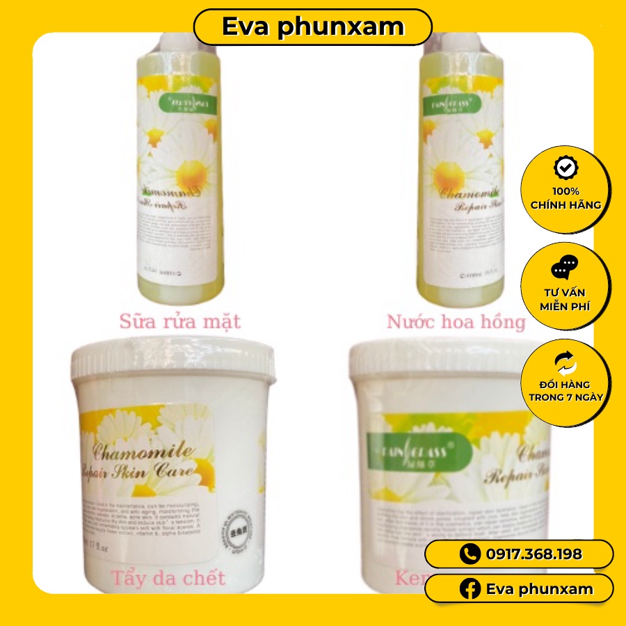 [SIÊU SALE] Bộ chăm sóc da hoa cúc chuyên dùng cho spa