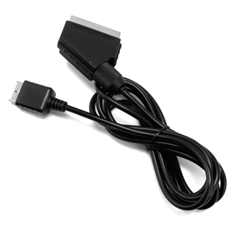 Dây Cáp 1 8M 6FT Scart RGB Cho PS1 for PS2 for PS3 RGB Scart TV Lea