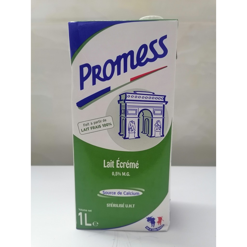 PROMESS  SỮA TƯƠI TIỆT TRÙNG KHÔNG BÉO  UHT Skimmed Milk