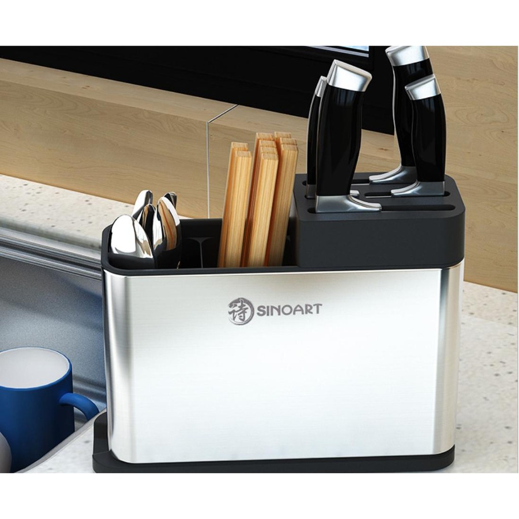 Kệ đa năng đựng dao, đũa thìa cao cấp chất liệu inox không gỉ SINOART | BigBuy360 - bigbuy360.vn
