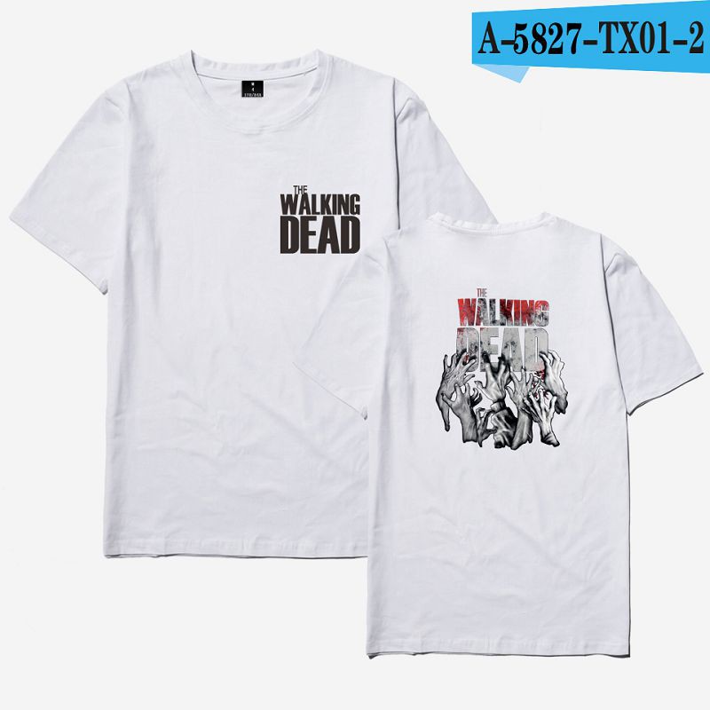 Áo thun cotton tay ngắn The Walking Dead dành cho nam và nữ