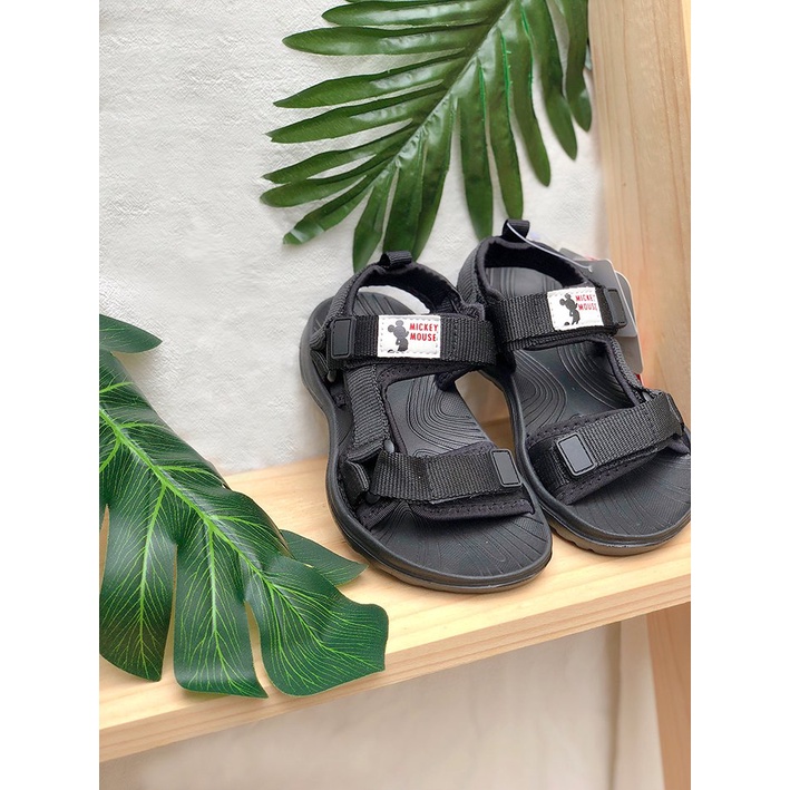 Giày sandal mickey mouse đen cho bé trai