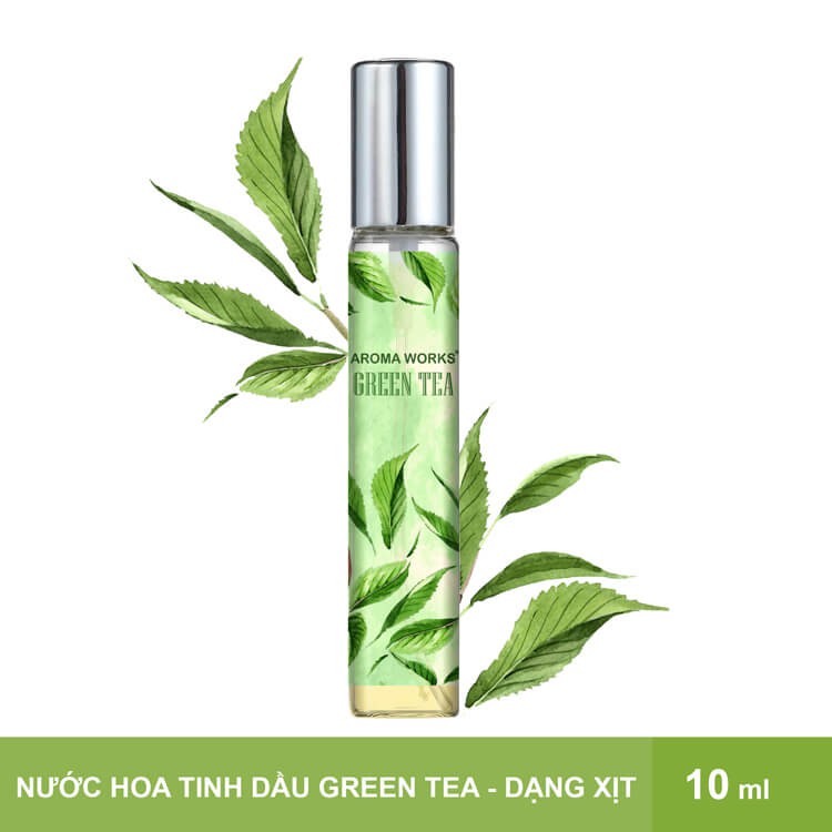 Nước Hoa Tinh Dầu Trà Xanh Aroma Works Green Tea Essential Oil Perfume 10ml