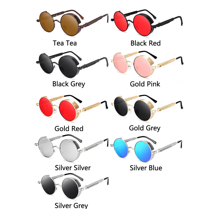 Kính mát gọng kim loại phong cách punk