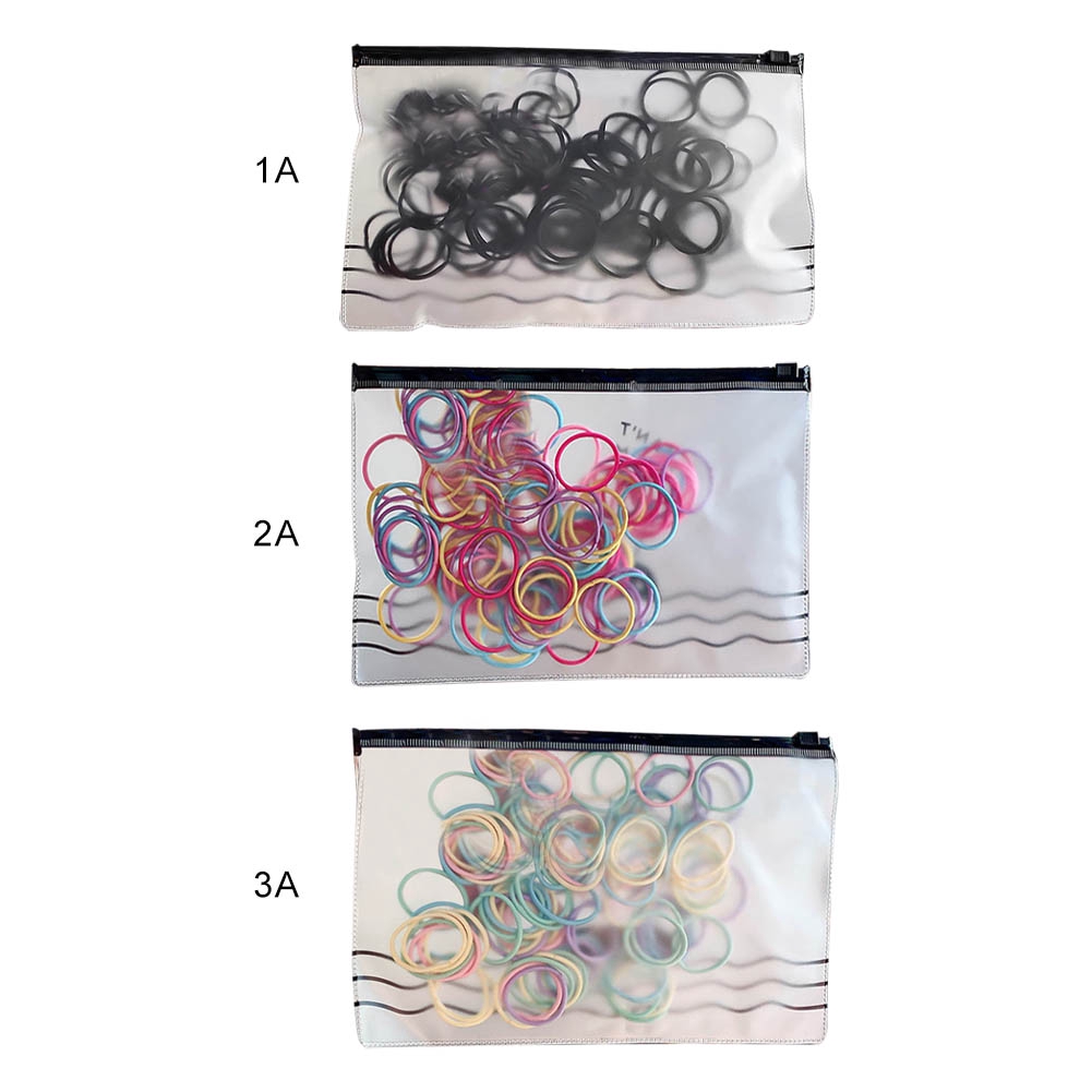 Set 100 Dây Cột Tóc Co Giãn Nhiều Màu Cho Bé Jp1