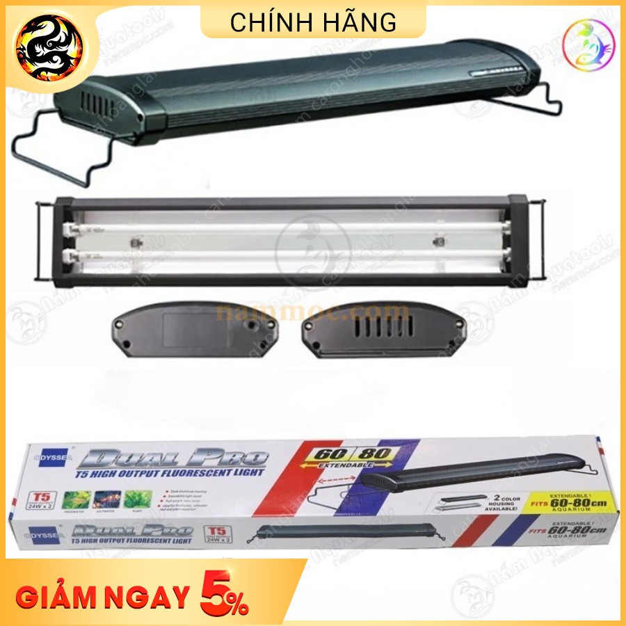 Đèn Led Mắng Odyssea T5HO Cao Cấp Dành Cho Hồ Thuỷ Sinh Pom Cá Rồng Độ Sáng 1000K 2 Bóng Tuýp