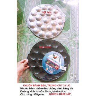 Khuôn bánh bèo hấp, bánh trứng cút nướng