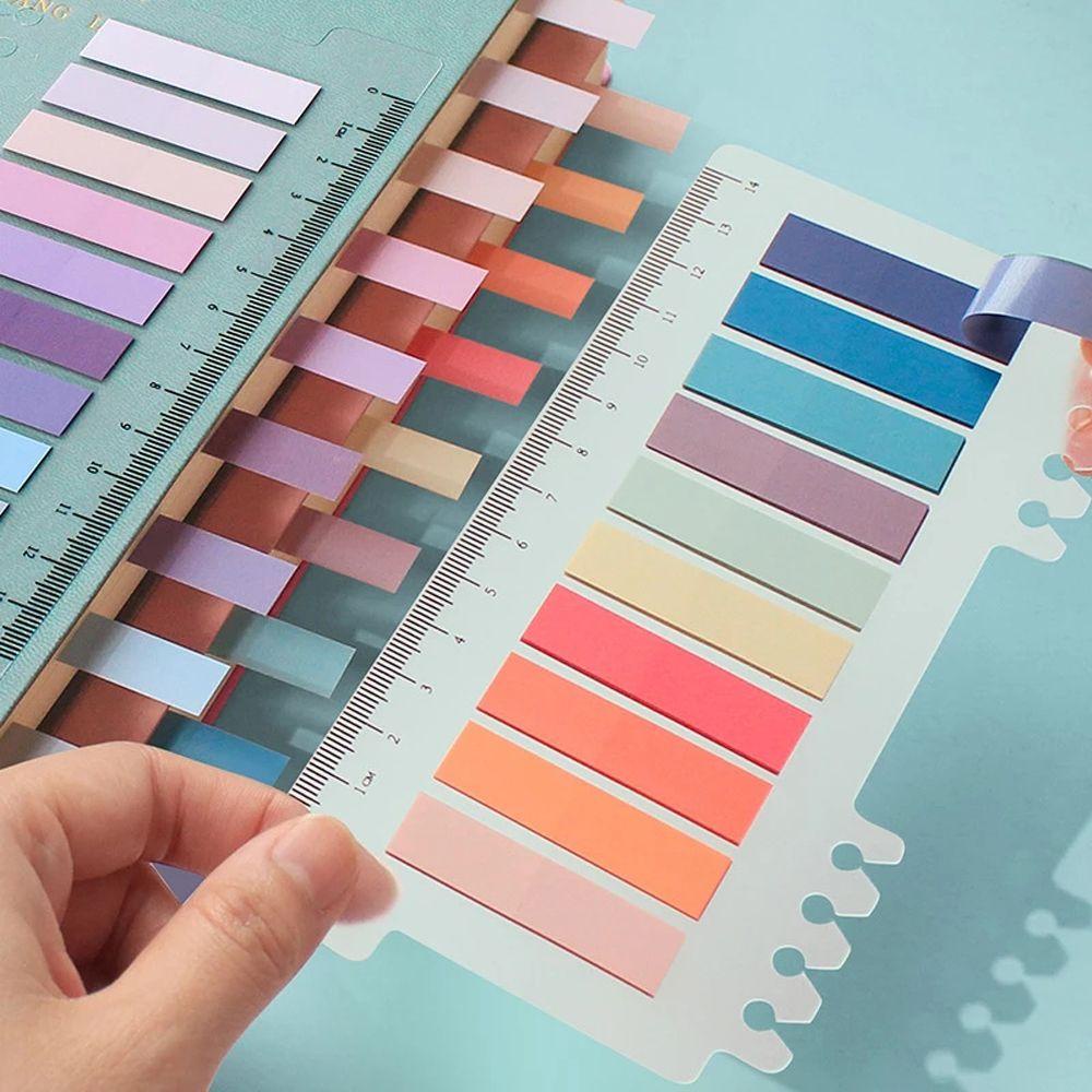PEWANY Nhãn Dán Đánh Dấu Trang Sách Màu Trơn Nhiều Màu Sắc DIY