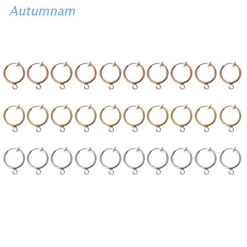 Bộ 10 Vòng Kẹp Tròn Bằng Đồng Thau Dùng Làm Trang Sức Diy