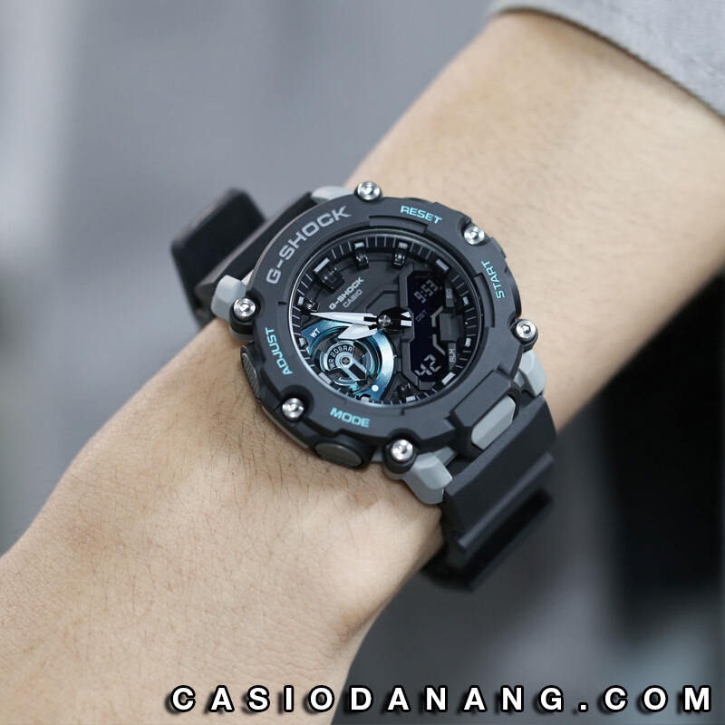 Đồng hồ nam dây nhựa Casio G-Shock chính hãng Anh Khuê GA-2200M-1ADR