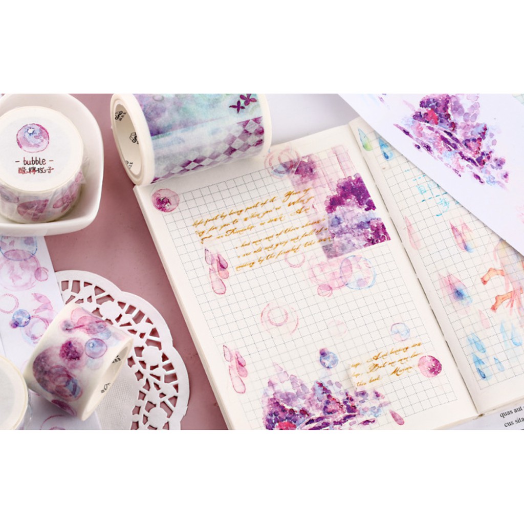 Băng Dính Washi Tape Series Đường Quả Quả trang trí sổ tay, planner, lưu bút