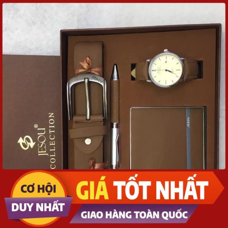 RẺ MẠT [OD 30 NGÀY] Set phụ kiện nam:  ví nam, đồng hồ nam,thắt lưng dây nịt nam,đồng hồ nam,bút viết