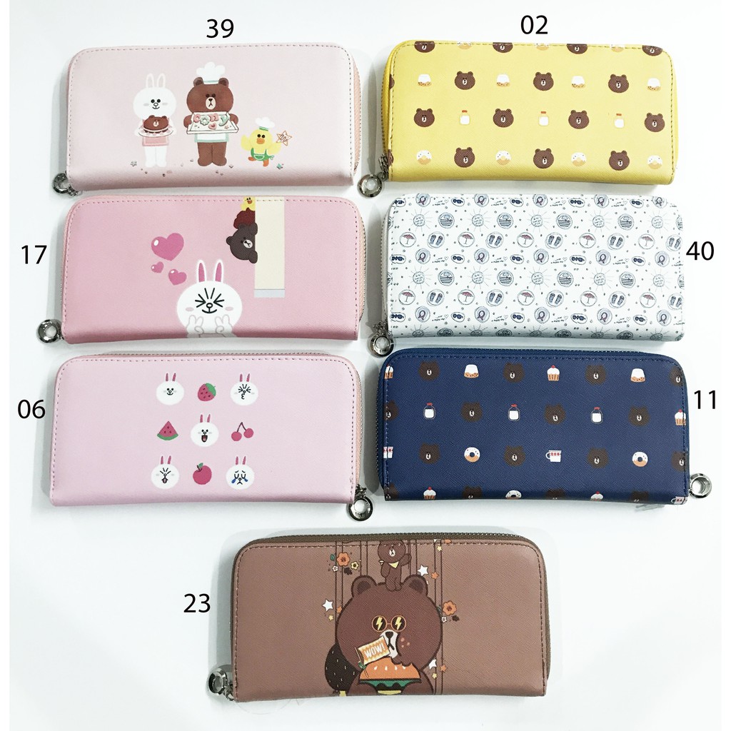 Ví dài hoạt hình nhiều mẫu