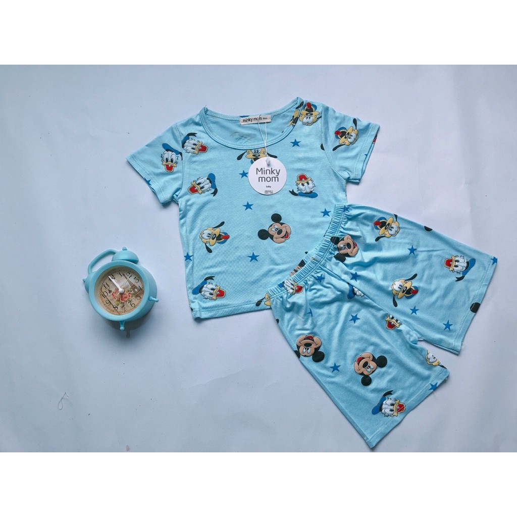 [HCM] Bộ quần áo trẻ em 5-17kg, vải Cotton Minky mom thun lạnh siêu mát, thun Việt Nam (NamyShop39)