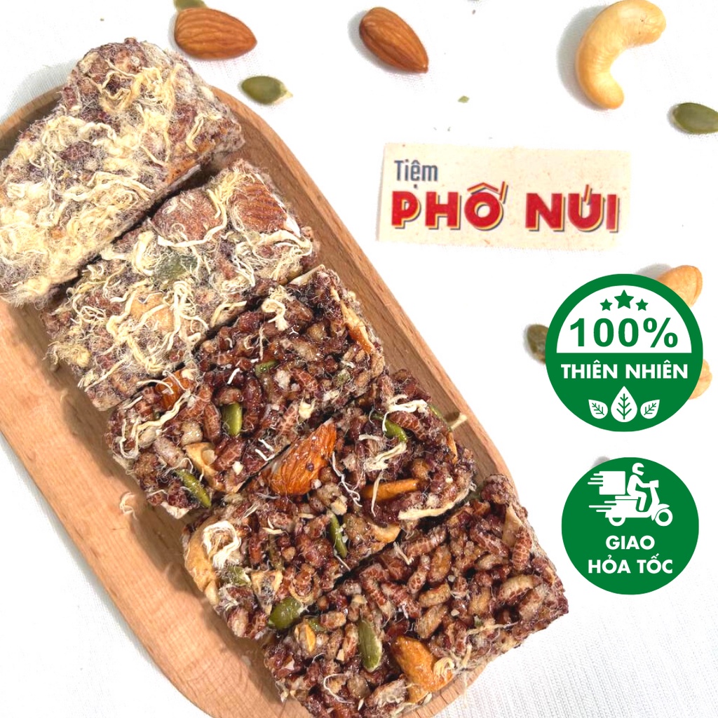 Thanh gạo lứt ngũ cốc không đường TPN, hạt ngũ cốc dinh dưỡng ăn kiêng, giảm cân