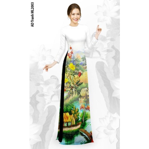 áo dài 3d phong cảnh