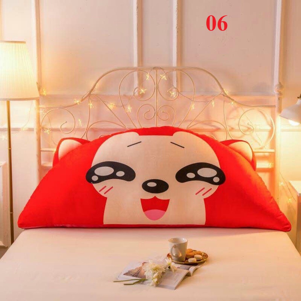 Gối tựa kê đầu giường cute size 1m5x65 sẵn hàng (ảnh chụp thật sản phẩm) được chọn mẫu