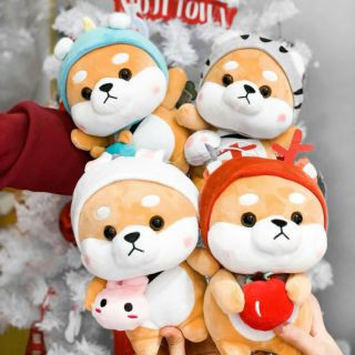 Gấu Bông Chú Chó Shiba Đội Mũ Siêu Dễ Thương - Xuonggaubong123