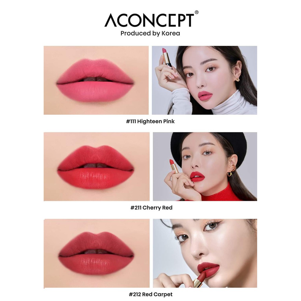 Son Lì Aconcept Velvet Lipstick Hàn Quốc | BigBuy360 - bigbuy360.vn