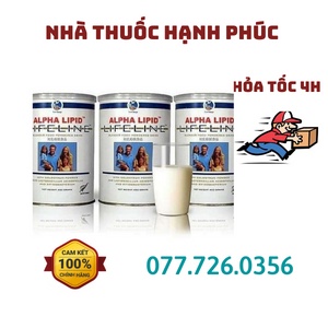 Sữa non Alpha Lipid Lifeline 450g, Sữa non NewZealand chính hãng - [COMBO 3 LON] - TPHH