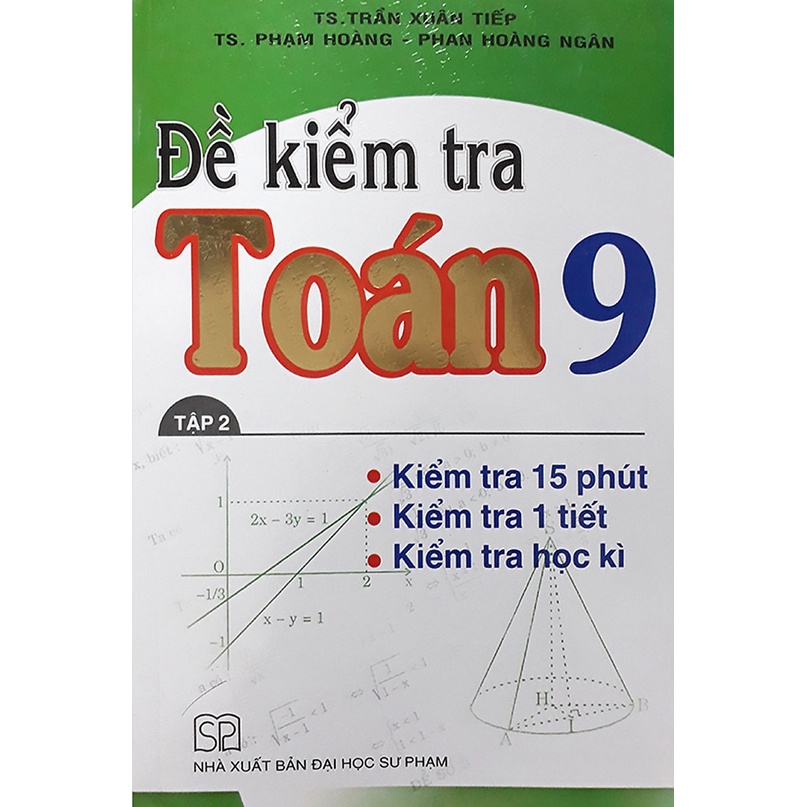 Sách - Combo Đề Kiểm Tra Toán 9 Tập 1 , Tập 2