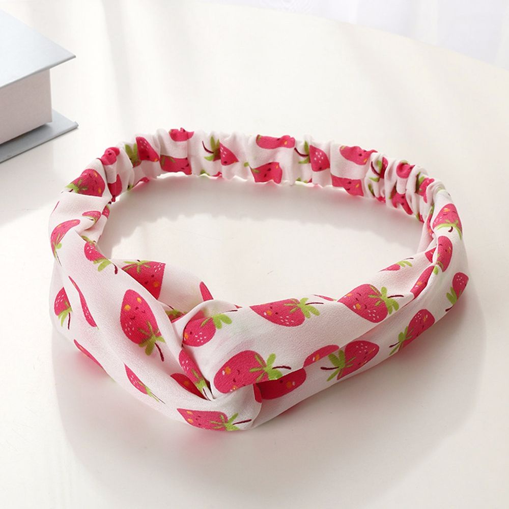 Băng Đô Vải Thắt Nút In Họa Tiết Trái Cây Phong Cách Bohemian Cổ Điển Thời Trang Mùa Hè Cho Nữ