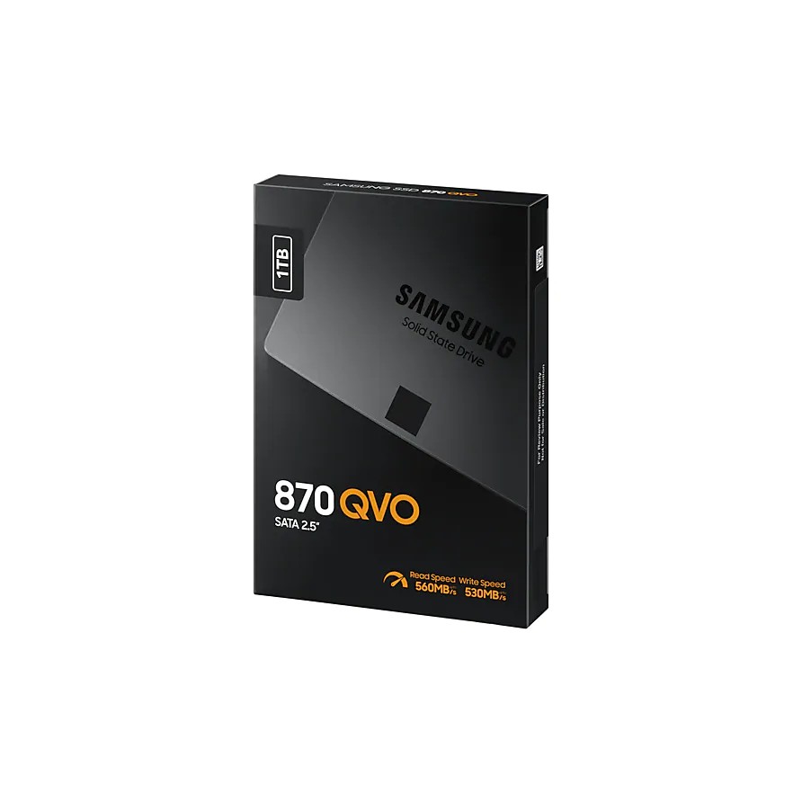 Ổ cứng SSD gắn trong Samsung 870 QVO 1TB 2.5-Inch SATA III R560MB/s W530MB/s (Xám)