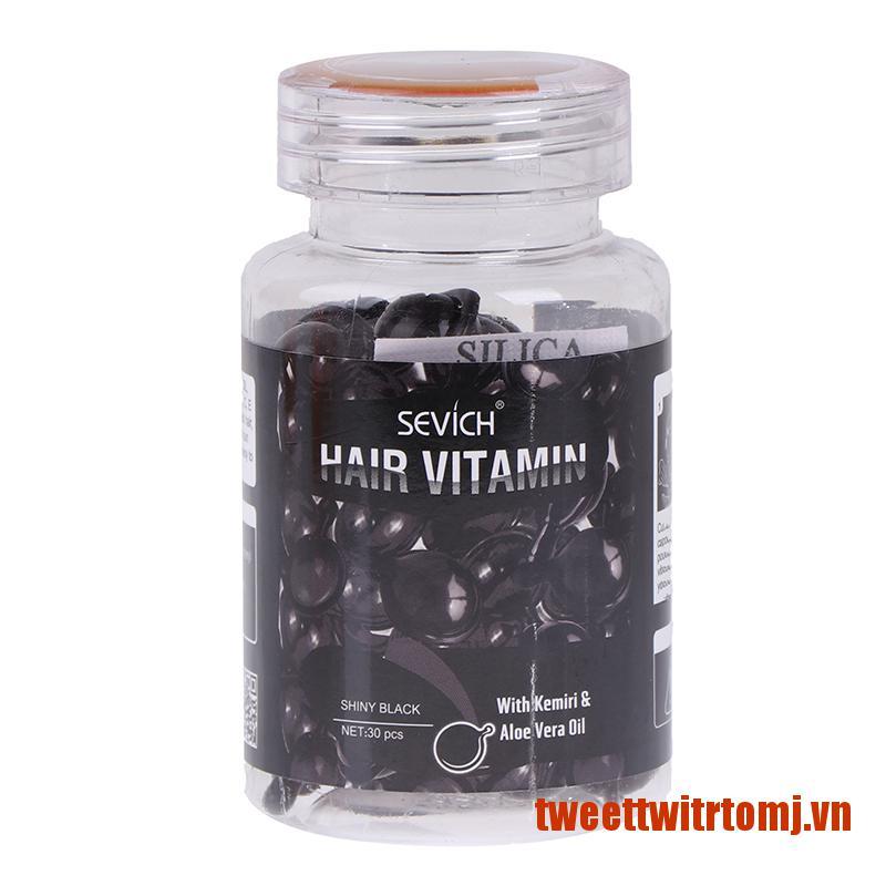 (Hàng Mới Về) Set 30 Viên Nang Chứa Vitamin Và Dầu Nuôi Dưỡng Da Đầu Hiệu Tomj