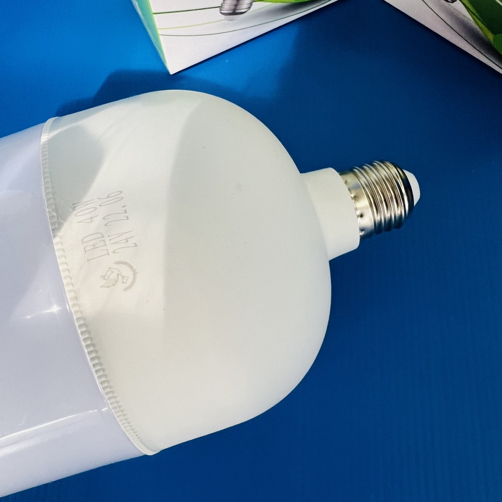 Bóng đèn tròn 15w 20w 30w 40w 50w sáng trắng, Bóng led trụ đuôi e27 gắn trong nhà phòng ngủ phòng tắm siêu rẻ