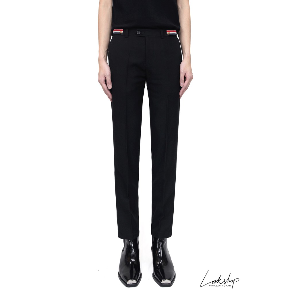 Quần âu T.B Striped Arm Band Black Trouser