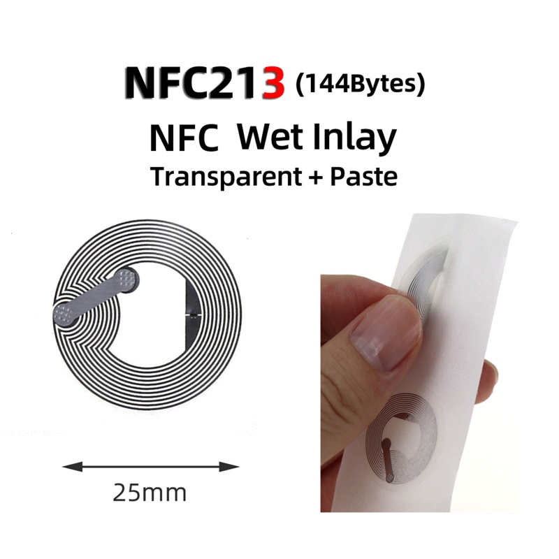 Set 50 Nhãn Dán NFC NTAG215 NFC Cho TagMo Formum2 NFC Ntag 215 NFC RFID