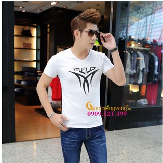 Áo nam áo thun nam giá sỉ cổ tim in Mela GLA041 Cuocsongvang