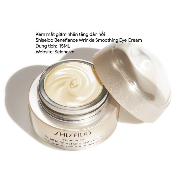 [SALE SỐC]  Kem mắt giảm nhăn tăng đàn hồi Shiseido Benefiance Wrinkle Smoothing Eye Cream 15ML | BigBuy360 - bigbuy360.vn