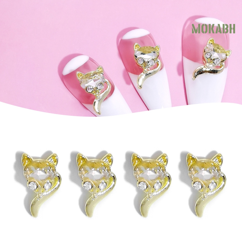 Phụ Kiện Trang Trí Móng Tay 3D Bằng Hợp Kim Không Phai Màu Lấp Lánh