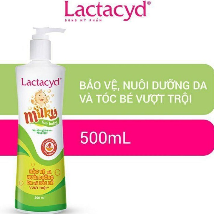 Sữa tắm cho bé Lactacyd Milky, Sữa tắm nước hoa chai to 250ml bảo vệ, nuôi dưỡng da và tóc bé ... 2