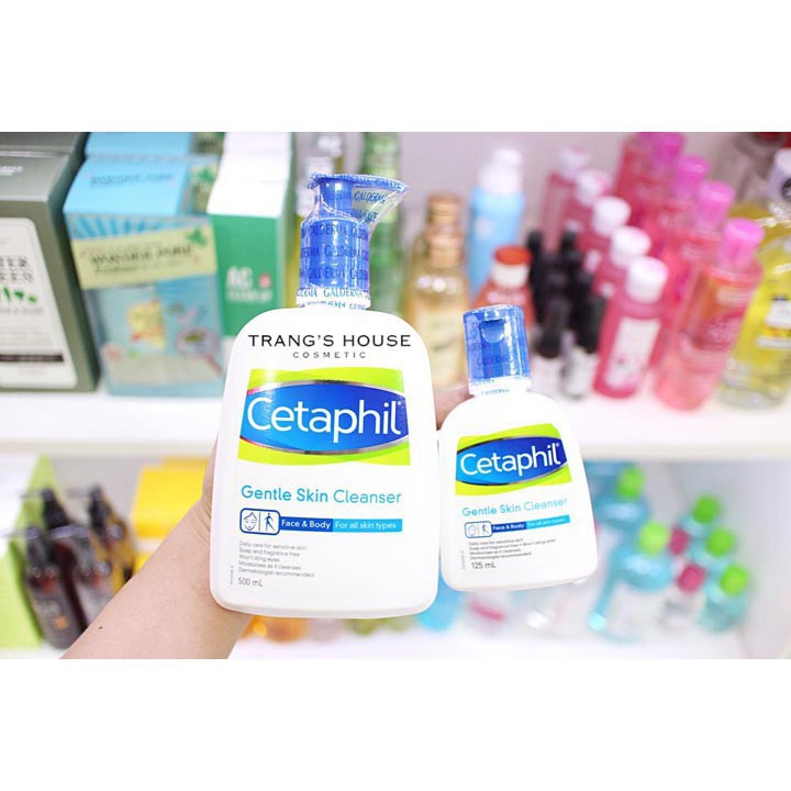 [HÀNG NHẬP KHẨU CHÍNH HÃNG 100%]Sữa rửa mặt làm sạch dịu nhẹ Cetaphil Gentle Skin Cleanser 125ml- 500ml