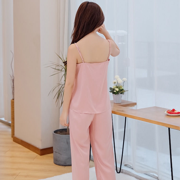 Set đồ ngủ nữ không tay cổ chữ V quyến rũ