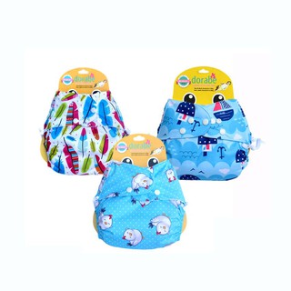 (Combo 3) Tã vải Dorabe size L cho trẻ 12-24kg ban đêm (Gồm vỏ + lót) 10