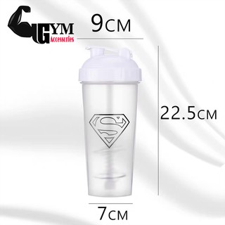 Bình nước thể thao shake bottle Super Hero
