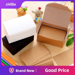 Set 100 Thẻ Giấy Kraft Hai Mặt Tự Trang Trí Hộp Quà Tặng