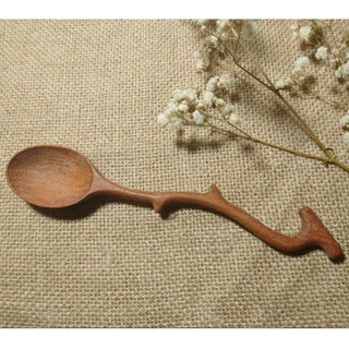 Muỗng gỗ thìa gỗ nhánh cây phong cách mới