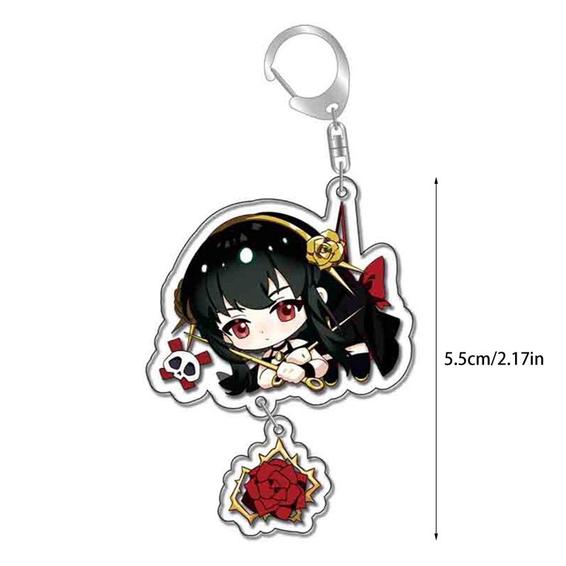 Móc Khóa Bằng Acrylic Hình LXSM Anime SPY X FAMILY Làm Quà Tặng