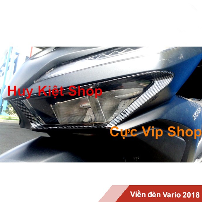 [Giá Siêu Rẻ] Ốp Viền Đèn Trước Vario 2018 - 2022 K2 Xi Inox 2051